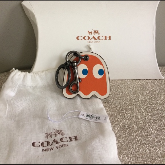 👻Limited Edition Coach Pac Man Ghost Bag Charm - Picture 2 of 5