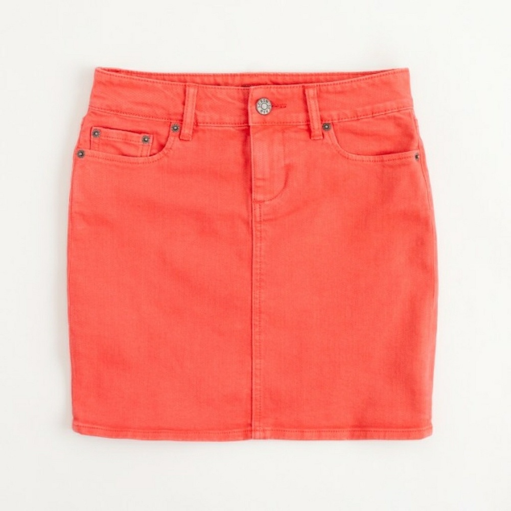 J.crew colored denim mini