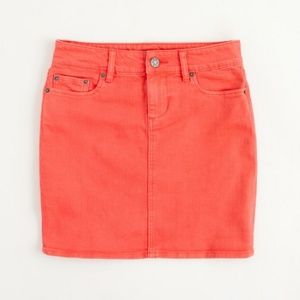 J.crew colored denim mini