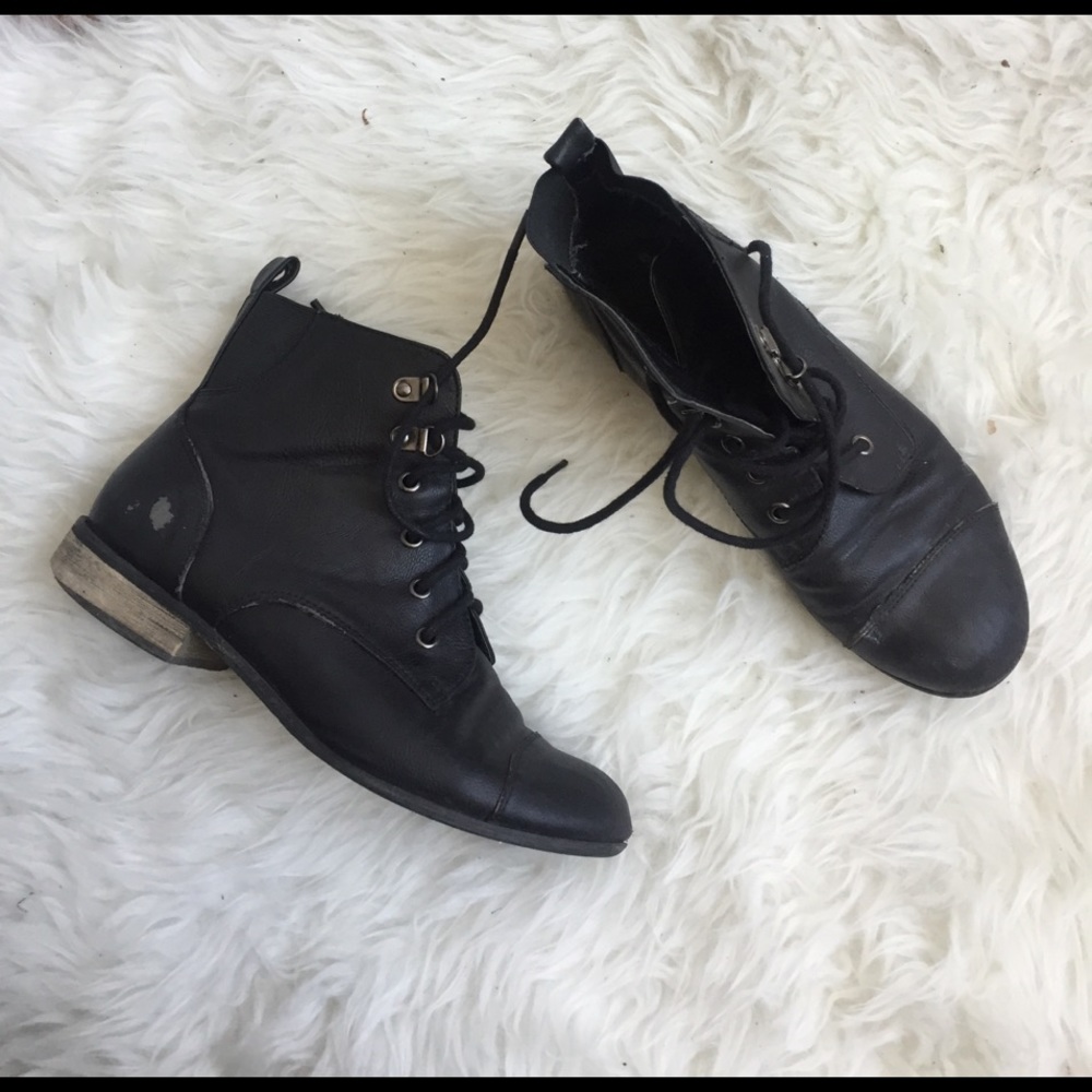 Black ankle boots