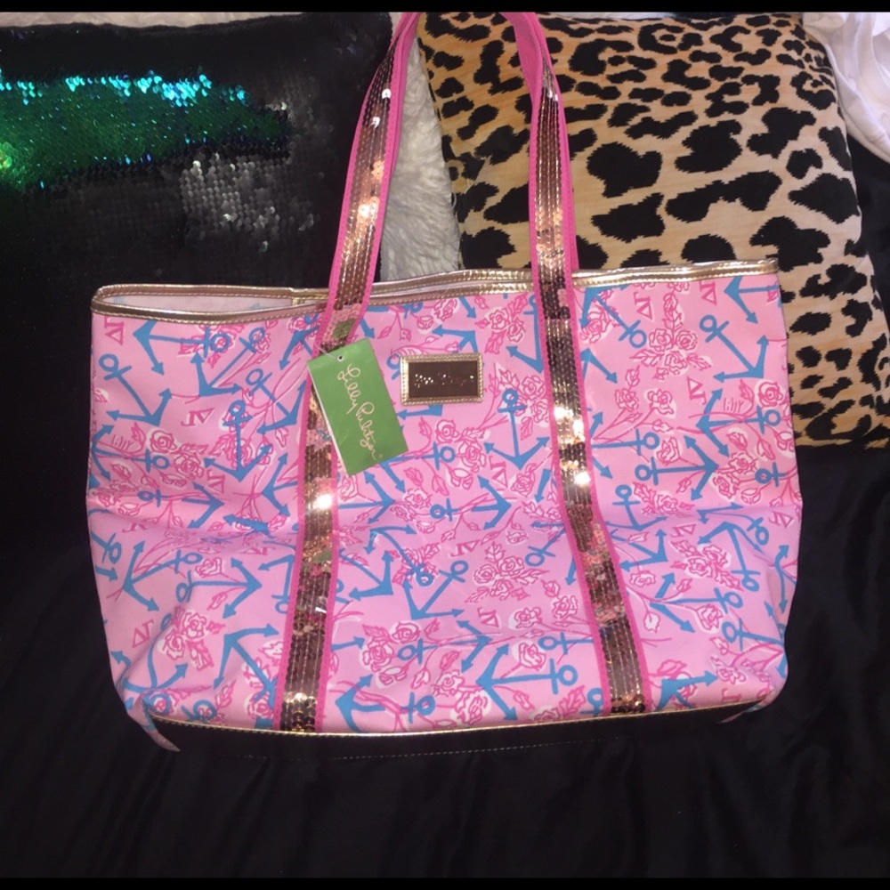Lilly Pulitzer Delta Gamma tote