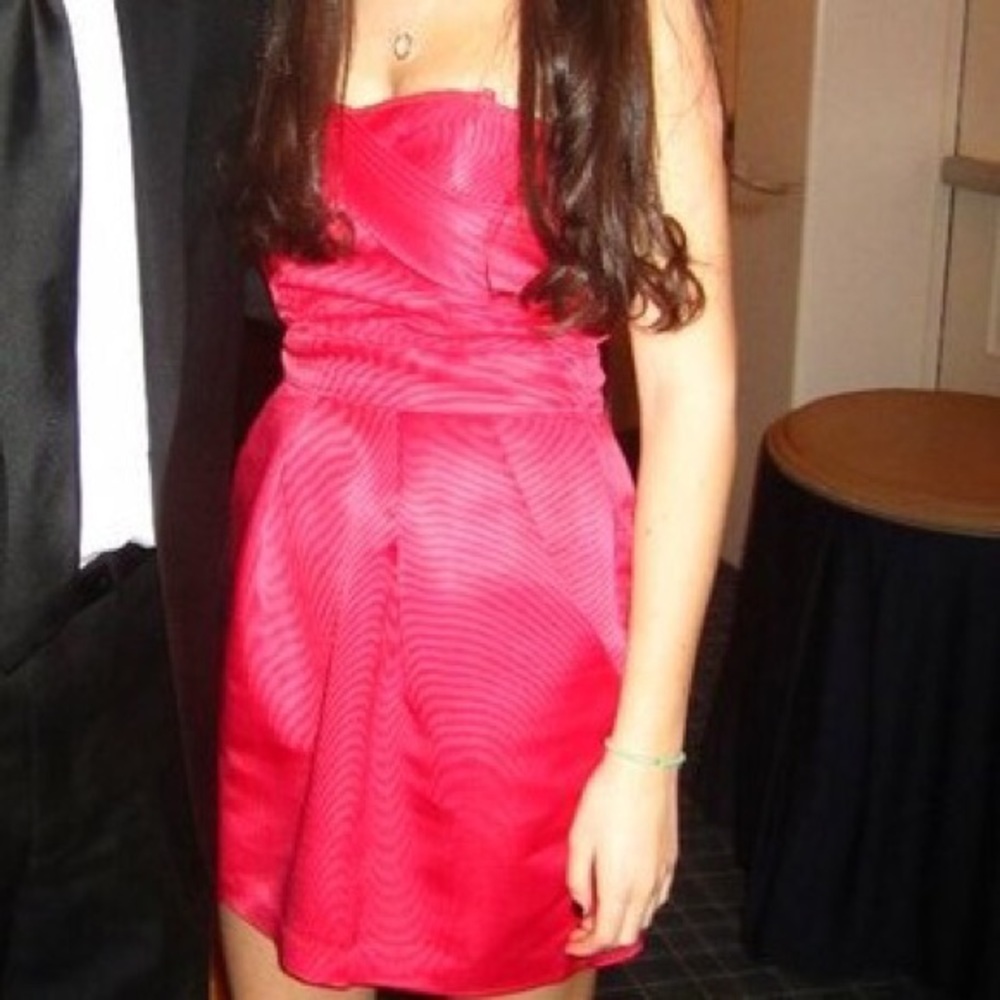 BCBGeneration Red Strapless Prom / Homecoming / Formal Dress
