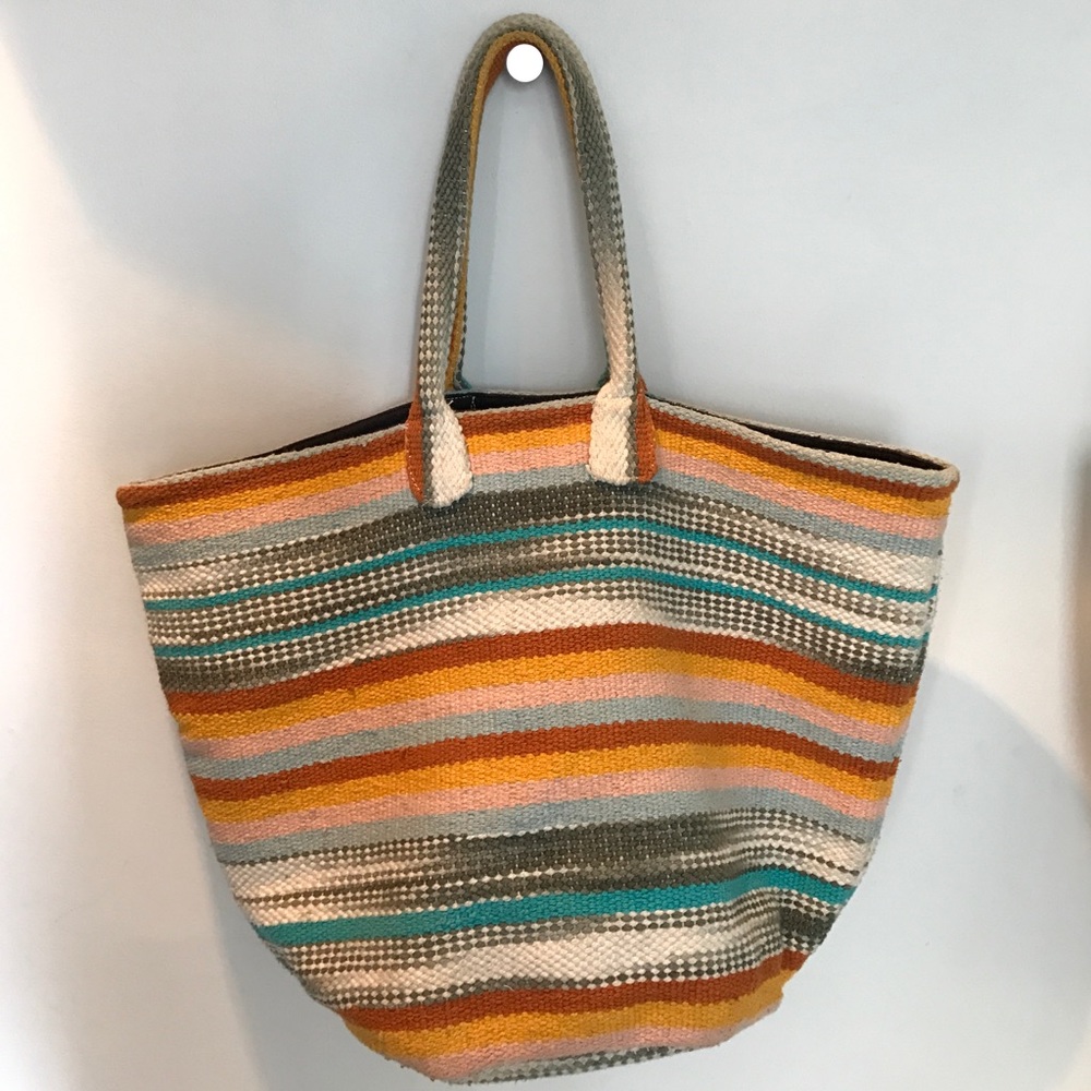 Woven Stripe Tote
