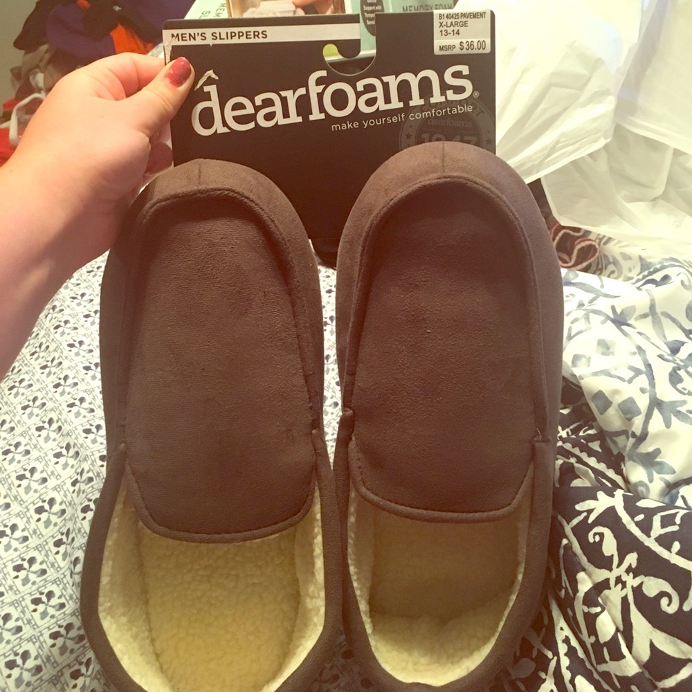Mens dearfoams slippers