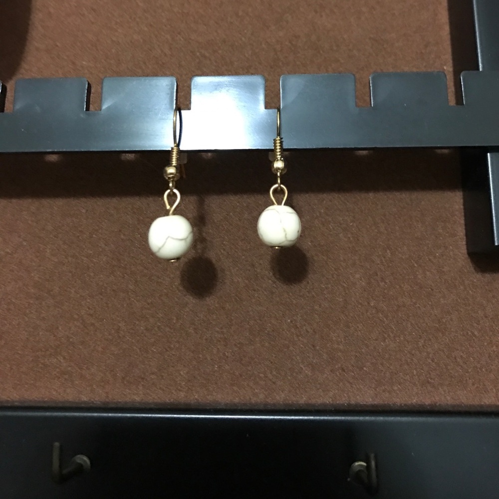 Tan earrings