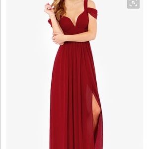 Wine Red Prom Dress