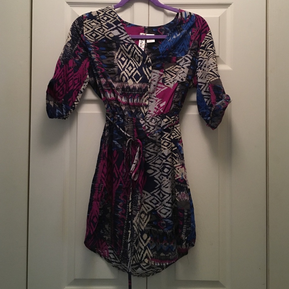 Mimi Chica belted shirt dress