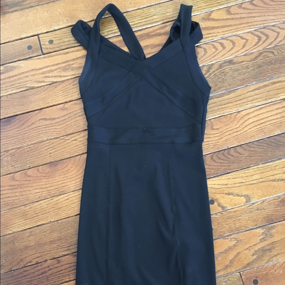 Armani exchange little black dress .