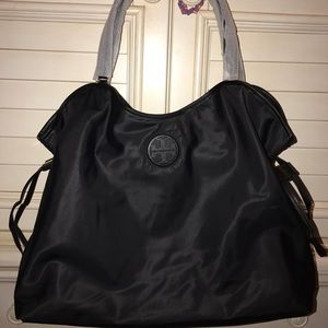 Tory burch black nylon slouchy tote-NEW!
