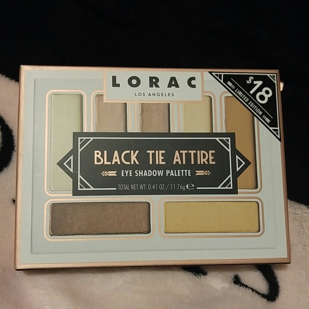 Lorac black tie attire pallet