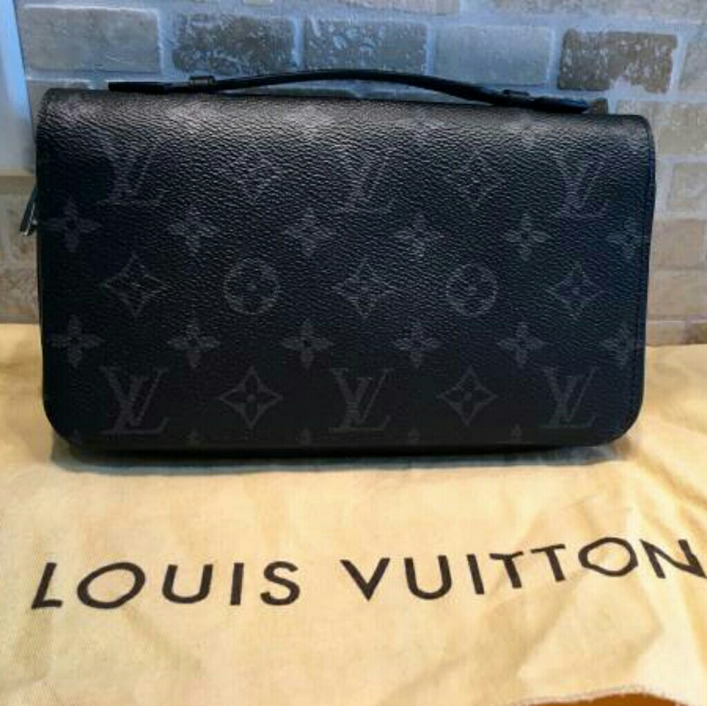 Louis Vuitton XL Monogram Eclipse Clutch Wallet