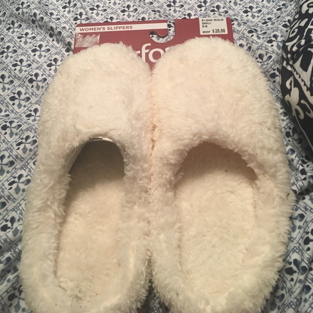 Soft women's slippers.