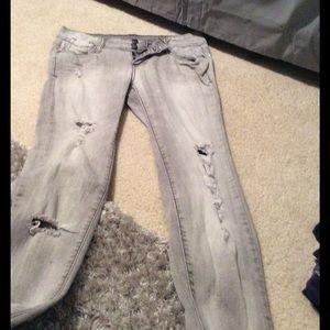 Decree gray skinny jeans