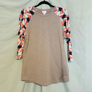 NWOT Lularoe Randy Baseball Tee-L