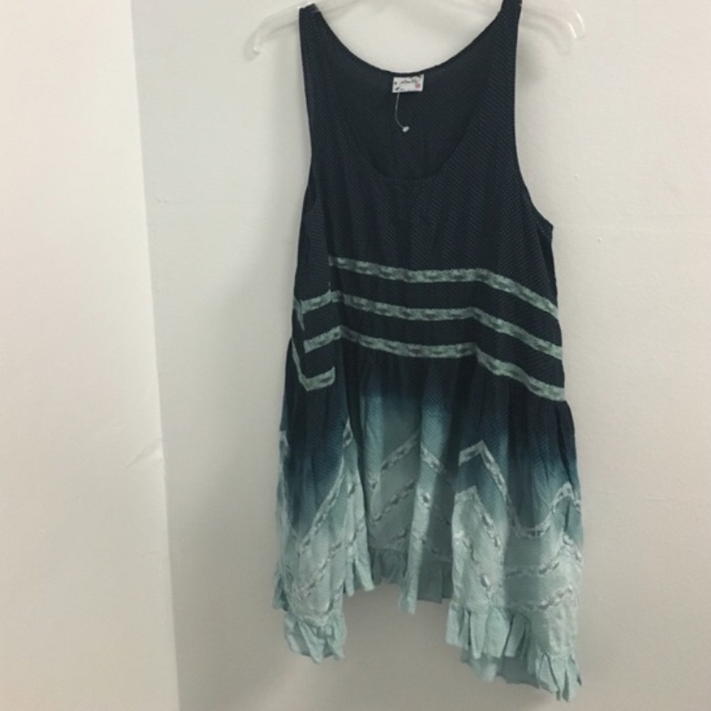 Free People Lace & Voile trapeze tank slip. Medium