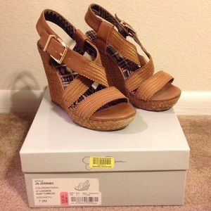 Brown Jerrimo wedge Jessica Simpson