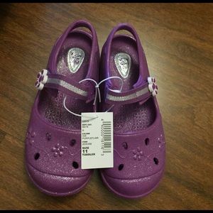 Purple jelly sandal