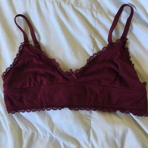 aerie: Burgundy Bralette