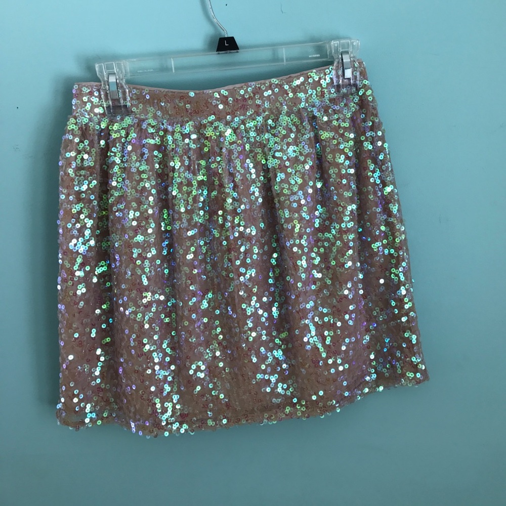 Nasty Gal Sequin Skirt (Mustard seed brand) size S