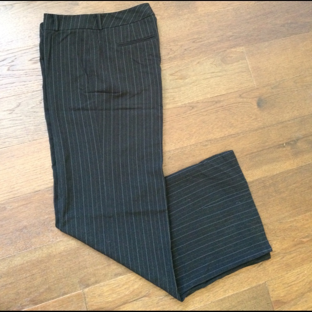 Black Pin Striped Pants