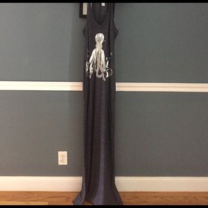 Navy blue maxi dress