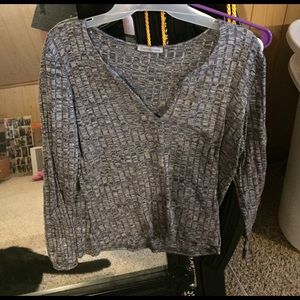 Gray long sleeve Charlotte Russe shirt