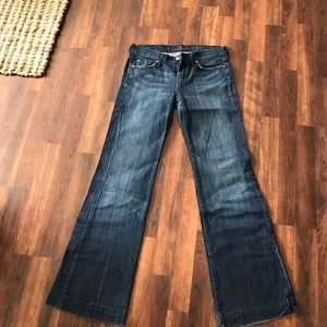 7 For All Mankind flared slimmed trousers