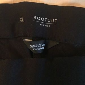 XL Vera Wang bootcut dress pant
