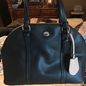 Black coach handbag
