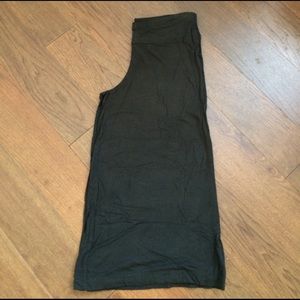 Black Gaucho Crop Pants