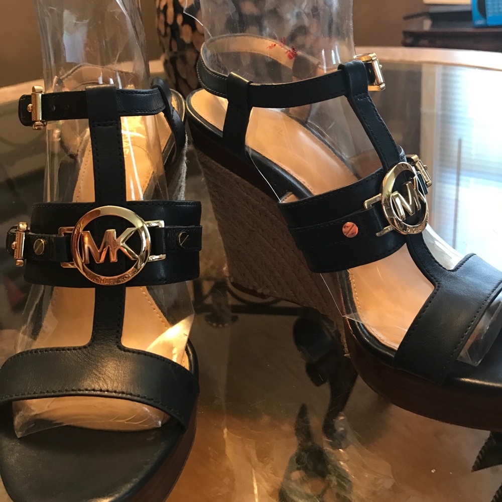 Blue Michael Kors sandals