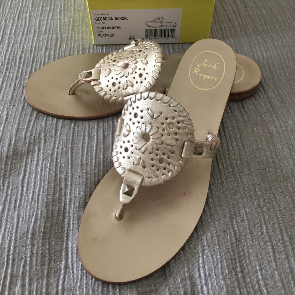 Platinum Georgica Jack Rogers size 8