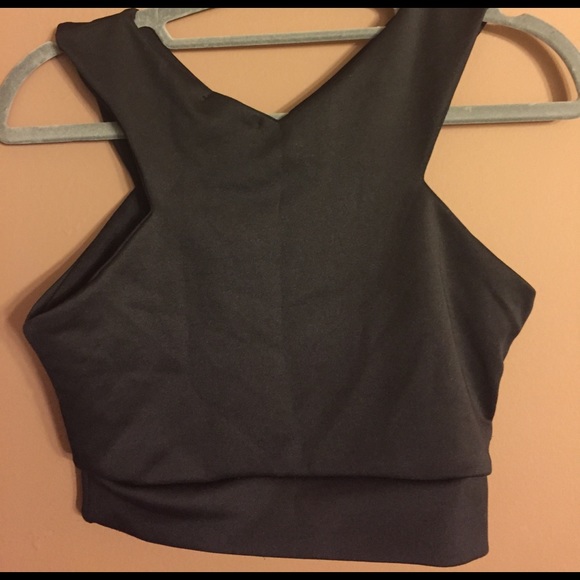 Festival Halter Crop Top With Cut Out and Low Back - Picture 2 of 3