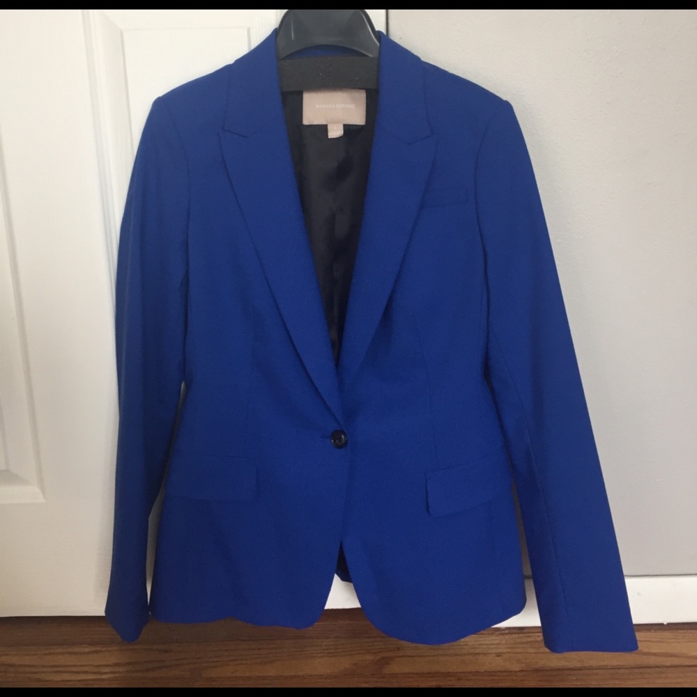 Royal Blue Banana Republic Blazer