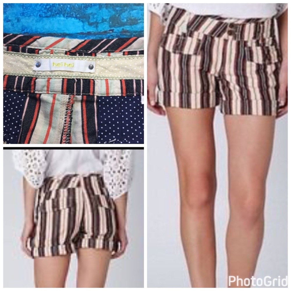Hei Hei Retro Stripe Esplanade Stroll Shorts