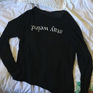 Brandy Melville: Printed Lightweight Long-Sleeve