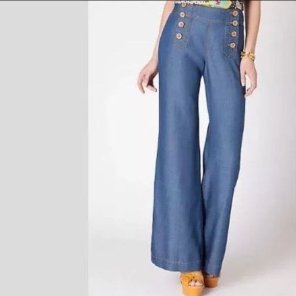 wide leg sailor jeans