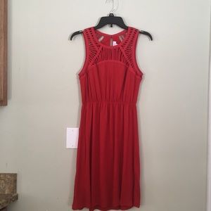 Red summer dress
