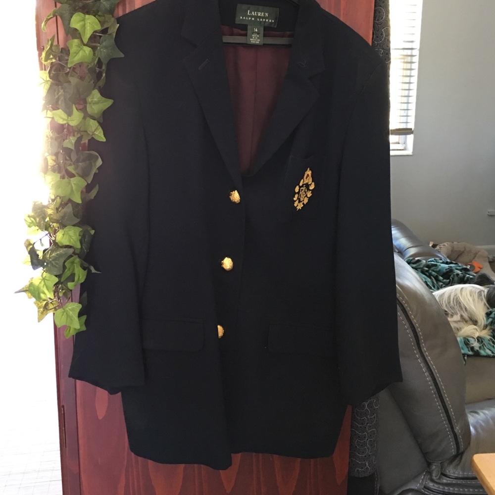 Ralph Lauren navy blazer size 14