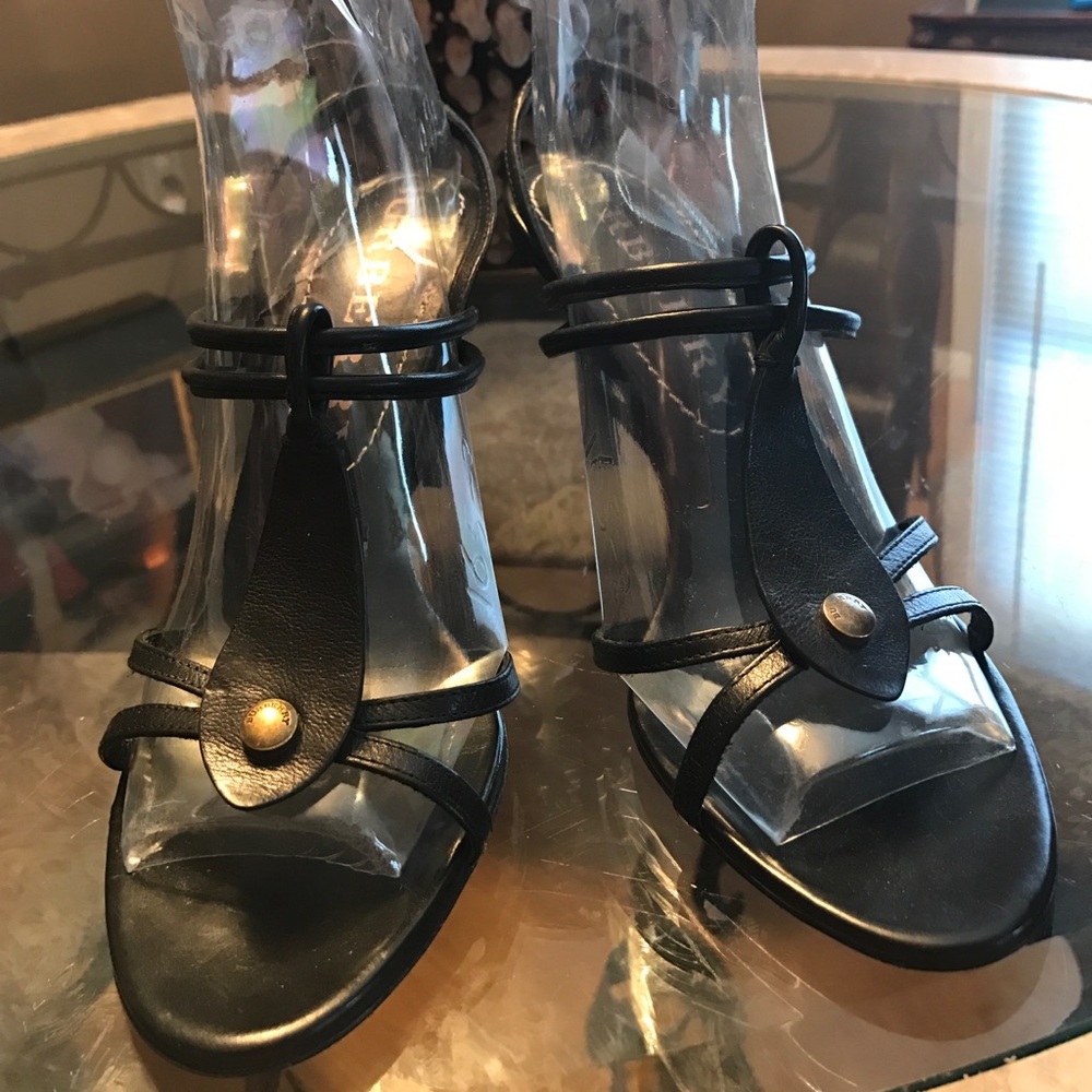 Black Burberry sandals