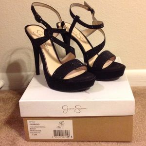 Black Brigid Platform Heel Jessica Simpson