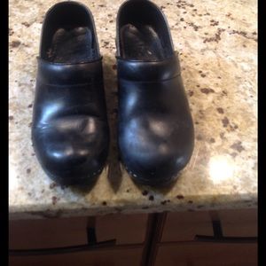 Dansko black mules