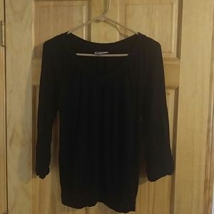 Black vneck Jersey top