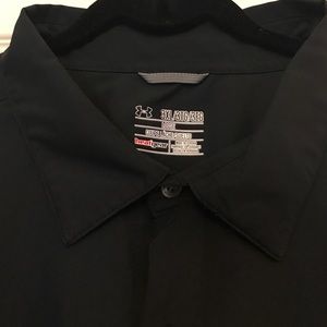 Black Under Armour 3XL Men's Loose Dress Shirt