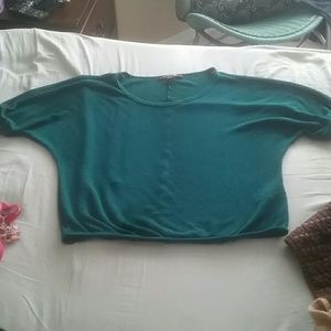 Forever 21 Emerald green dolman sweater