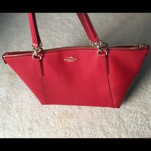 Perfect condition Red Coach Tote Purse!