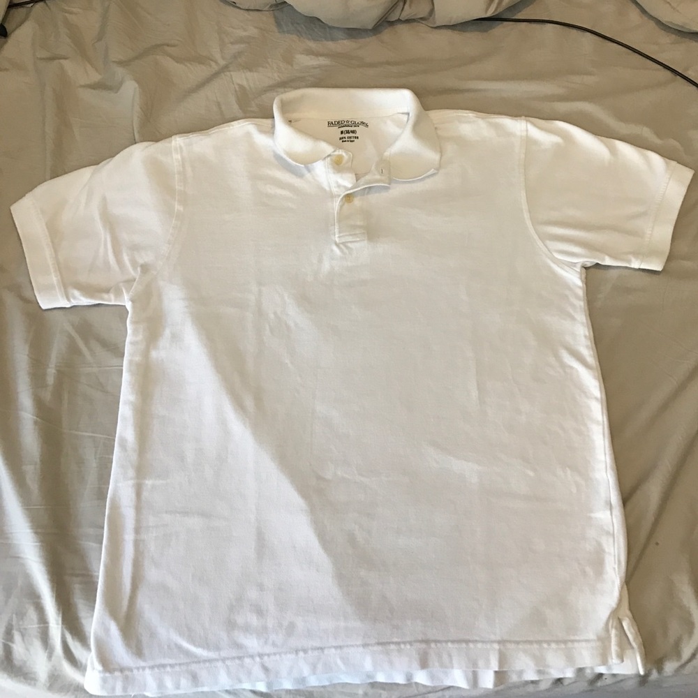Faded Glory medium white polo