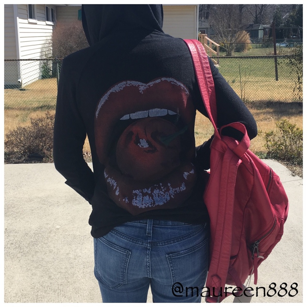 Lauren Moshi Back Graphic Hooded Jacket [black]