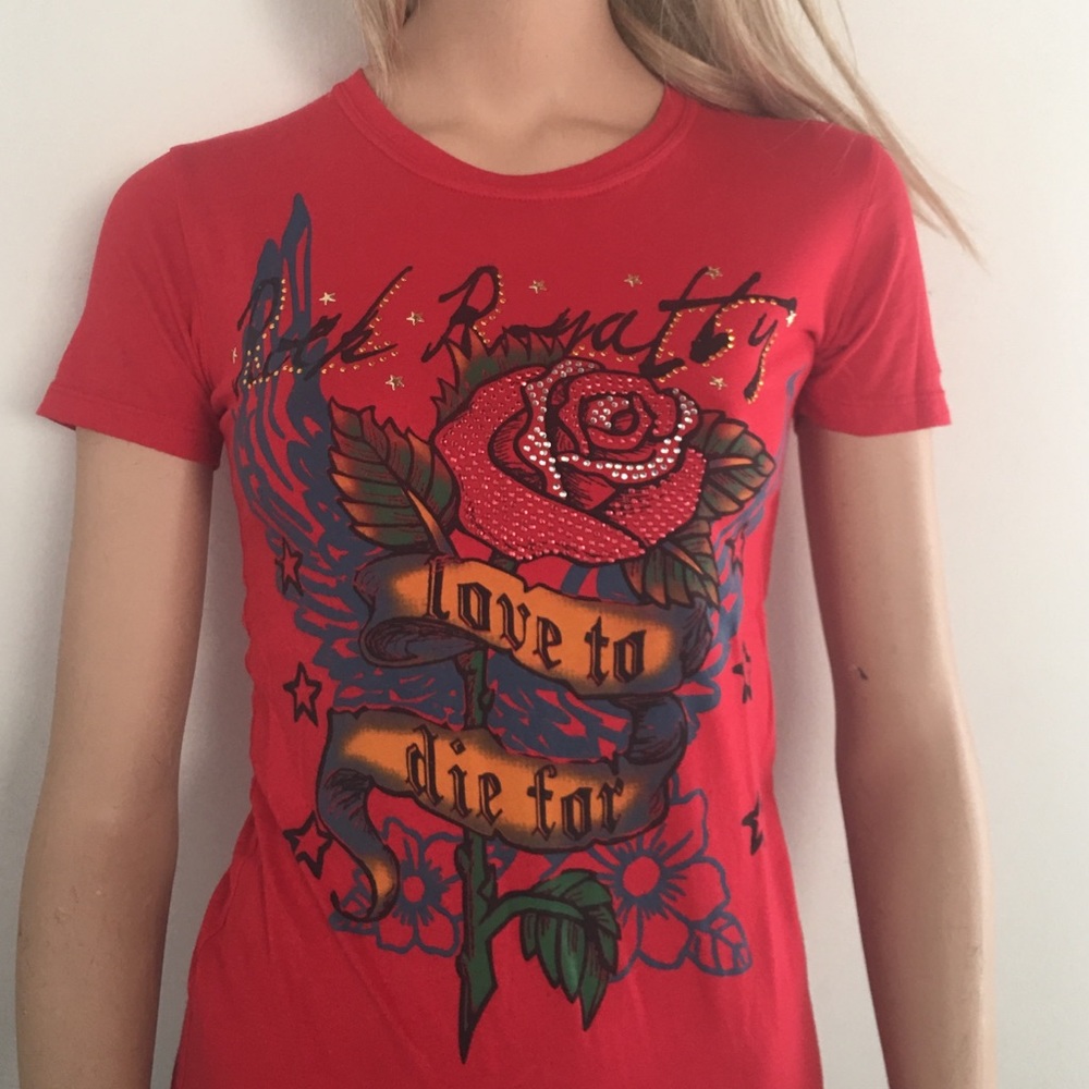Cute  "Sugar & Rox" Rex T-Shirt "Love To Die For"