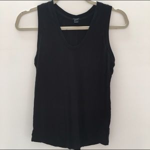{jcrew} classic black tank top